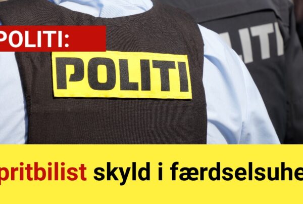 Spritbilist skyld i færdselsuheld