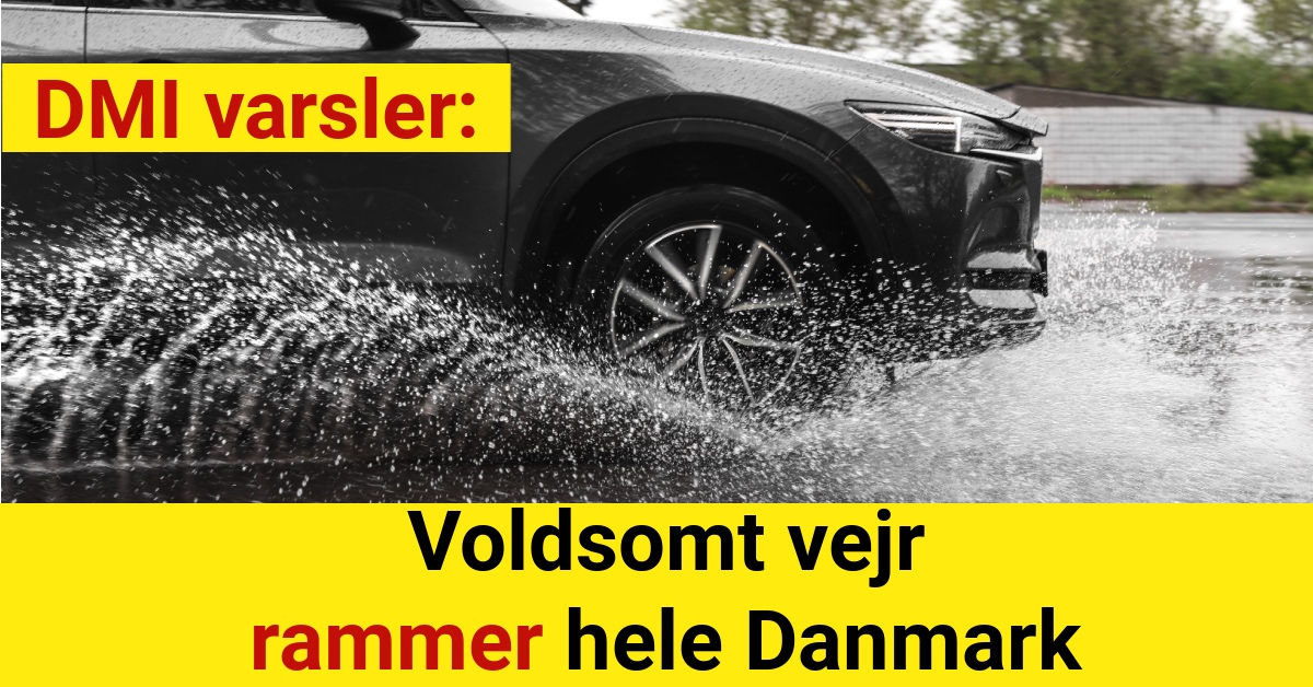 DMI varsler: Voldsomt vejr rammer hele Danmark