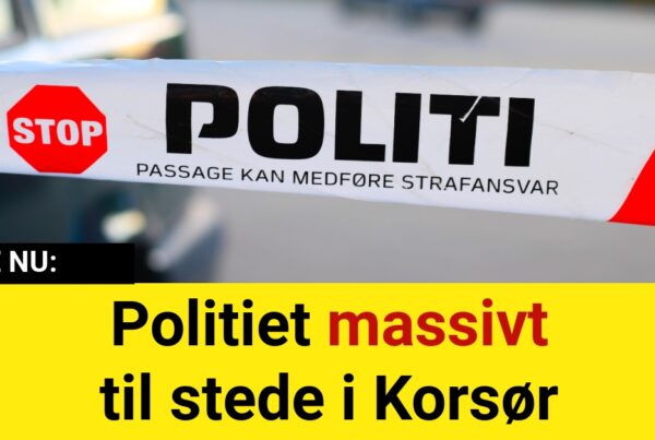 Politiet massivt til stede i Korsør