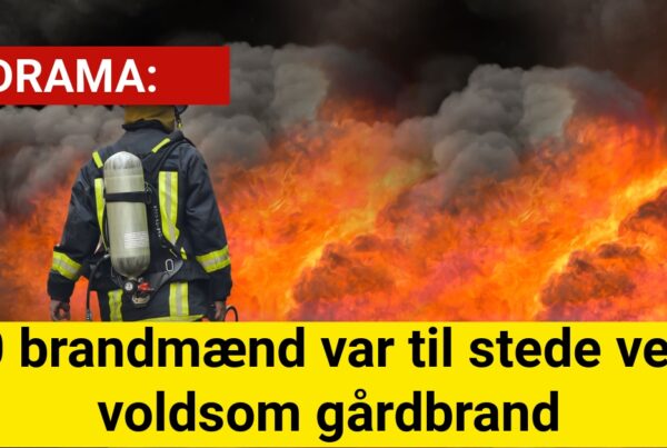 20 brandmænd var til stede ved voldsom gårdbrand