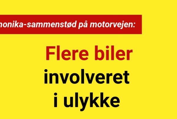 Harmonika-sammenstød på motorvejen: Flere biler involveret i ulykke