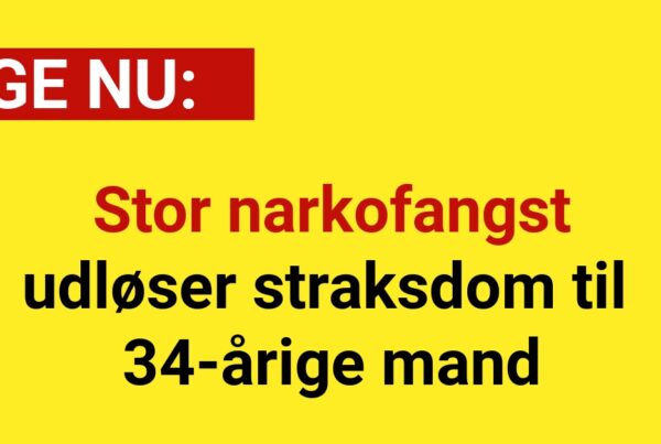 Stor narkofangst udløser straksdom til 34-årige mand