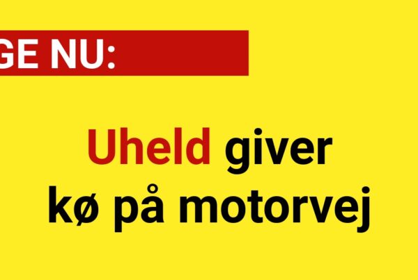 Uheld giver kø på motorvej