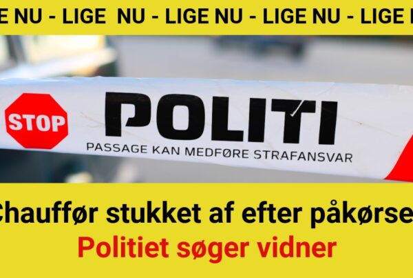 Chauffør stukket af efter påkørsel: Politiet søger vidner