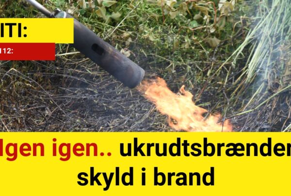 Igen igen: ukrudtsbrænder skyld i brand