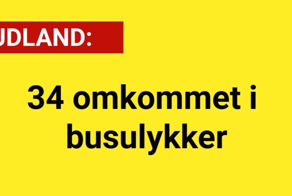34 omkommet i busulykker - Udland