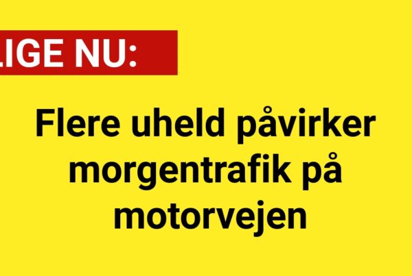 Flere uheld påvirker morgentrafik på motorvejen