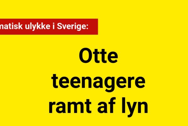 Dramatisk ulykke i Sverige: Otte teenagere ramt af lyn