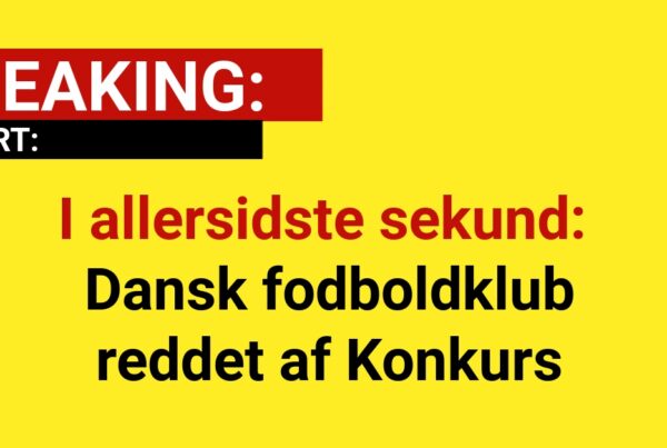 I allersidste sekund: Dansk fodboldklub reddet af Konkurs