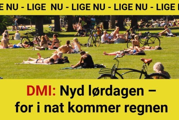 DMI: Nyd lørdagen – for i nat kommer regnen