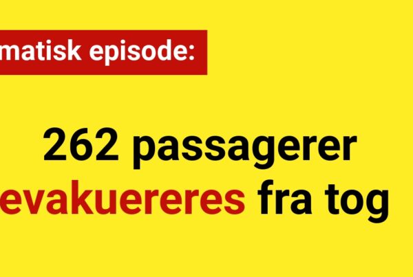 Dramatisk episode: 262 passagerer evakuereres fra tog