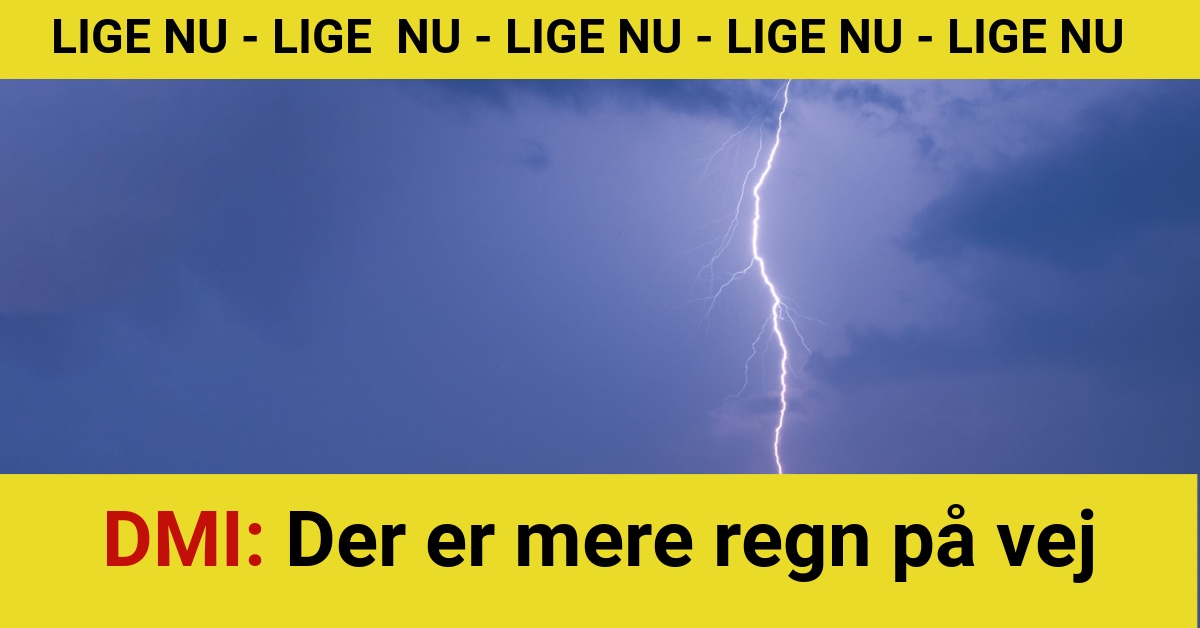 DMI: Der er mere regn på vej