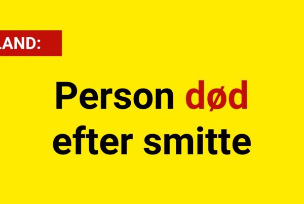 Person død efter smitte - Udland