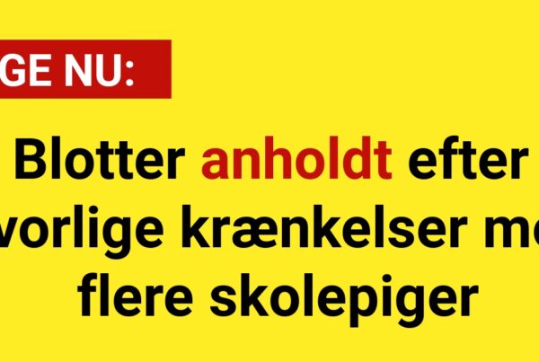 Blotter anholdt efter alvorlige krænkelser mod flere skolepiger