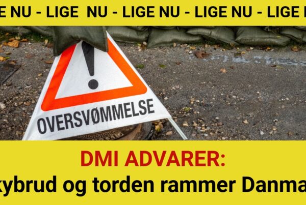 DMI ADVARER: Skybrud og torden rammer Danmark