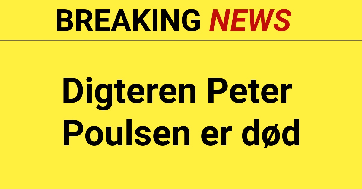 Digteren Peter Poulsen er død