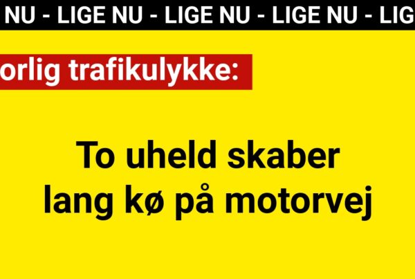To uheld skaber lang kø på motorvej