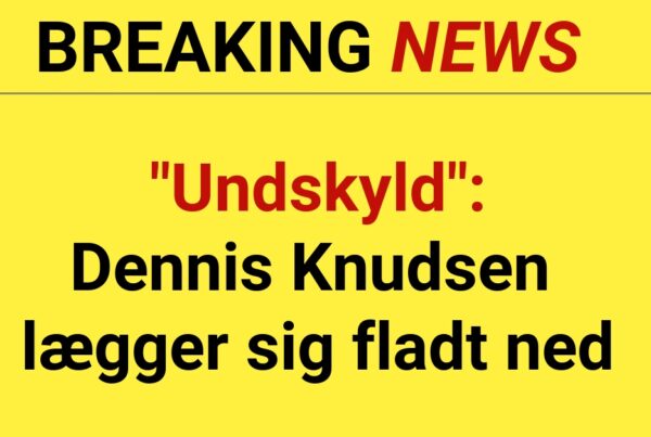 "Undskyld": Dennis Knudsen lægger sig fladt ned