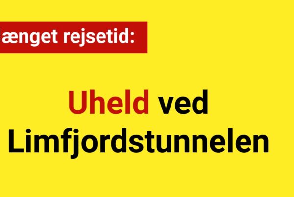 Forlænget rejsetid: Uheld ved Limfjordstunnelen