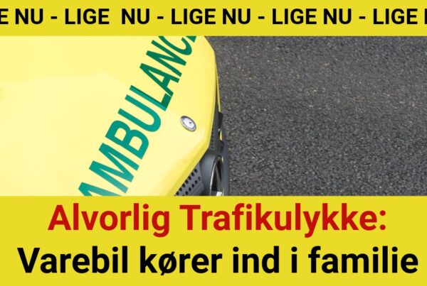 Alvorlig Trafikulykke: Varebil kører ind i familie