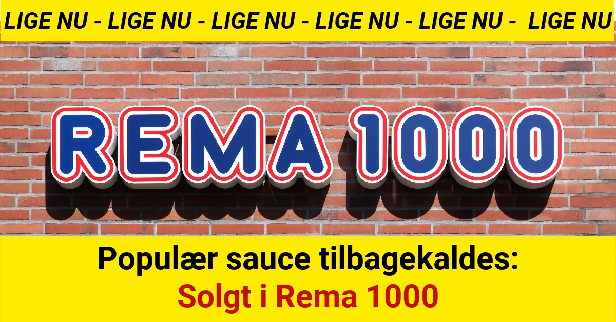 Populær sauce tilbagekaldes: Solgt i Rema 1000