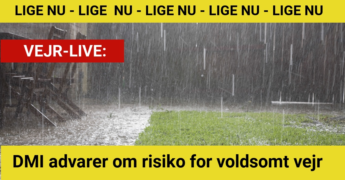 DMI advarer om risiko for voldsomt vejr