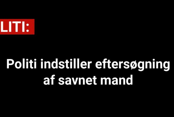 Politi indstiller eftersøgning af savnet mand