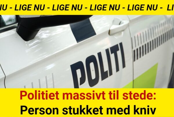 Politiet massivt til stede: Person stukket med knivPolitiet massivt til stede: Person stukket med kniv