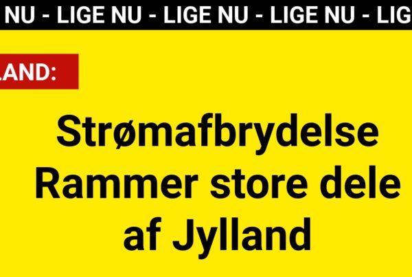 LIGE NU: Strømafbrydelse Rammer store dele af Jylland