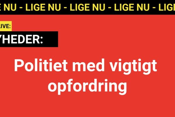 Politiet med vigtigt opfordring