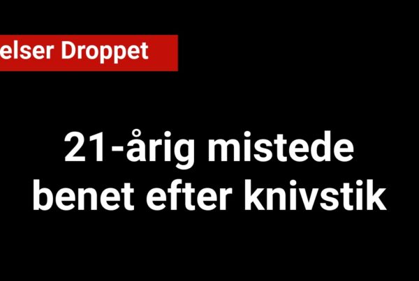 21-årig mistede benet efter knivstik