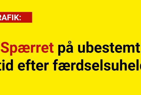 Spærret på ubestemt tid efter færdselsuheld