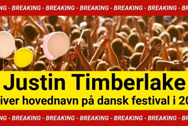 Justin Timberlake bliver hovednavn på dansk festival i 2025