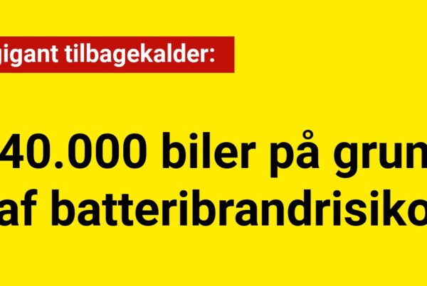 Bilgigant tilbagekalder 140.000 biler