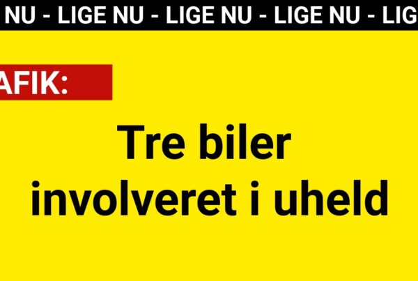 Tre biler involveret i uheld