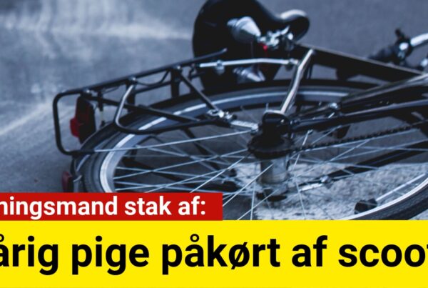Niårig pige påkørt af scooter – Gerningsmand stak af
