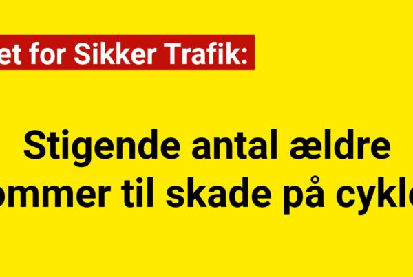 Flere ældre kommer til skade på cyklen