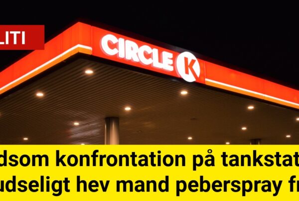 Voldsom konfrontation på tankstation: Pludseligt hev mand peberspray frem