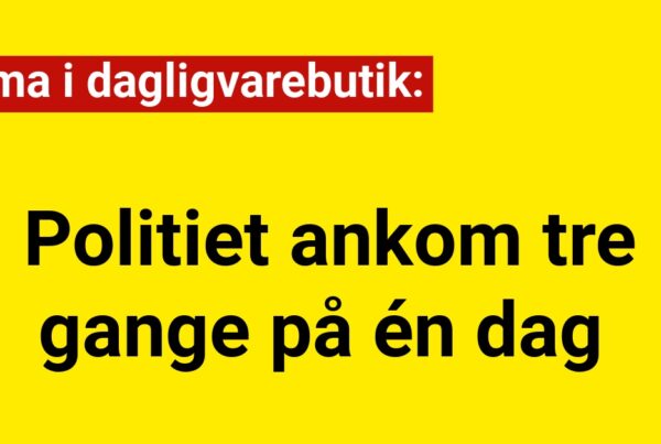 Drama i dagligvarebutik: Politiet ankom tre gange på en dag