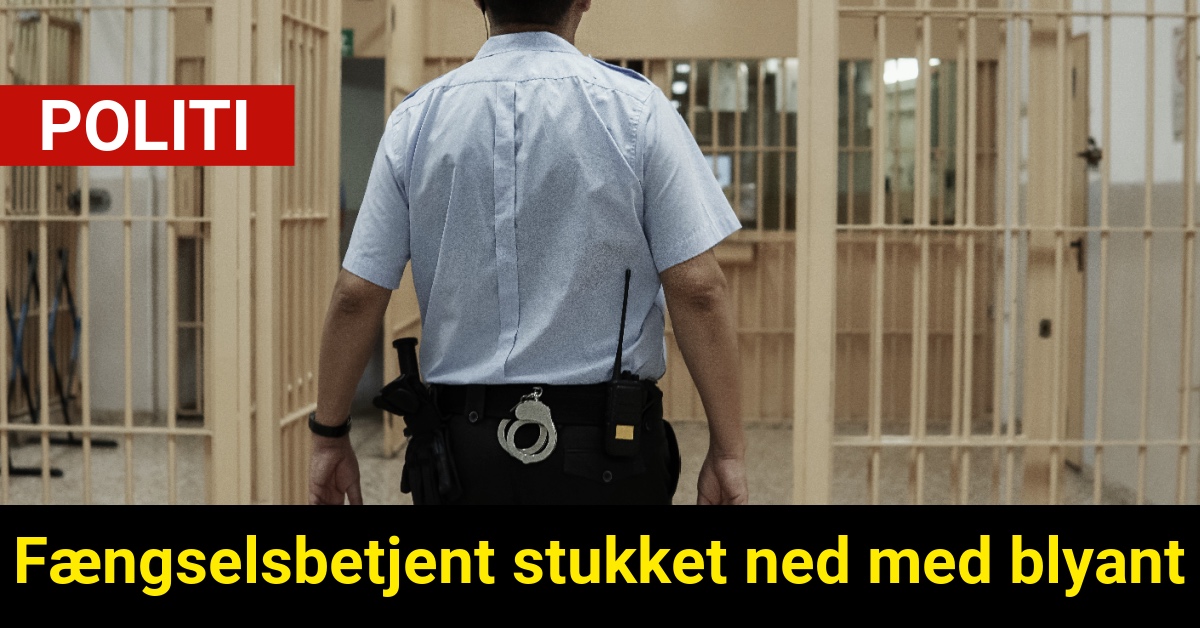 Fængselsbetjent stukket ned med blyant