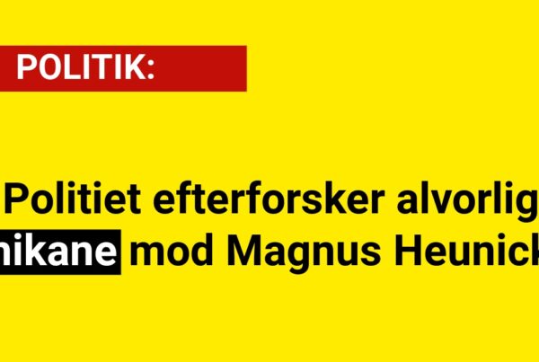 Politiet efterforsker alvorlig chikane mod Miljøminister Magnus Heunicke