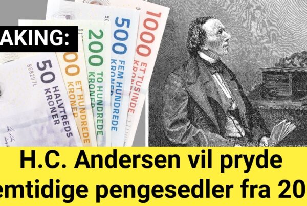 H.C. Andersen vil pryde fremtidige pengesedler fra 2028
