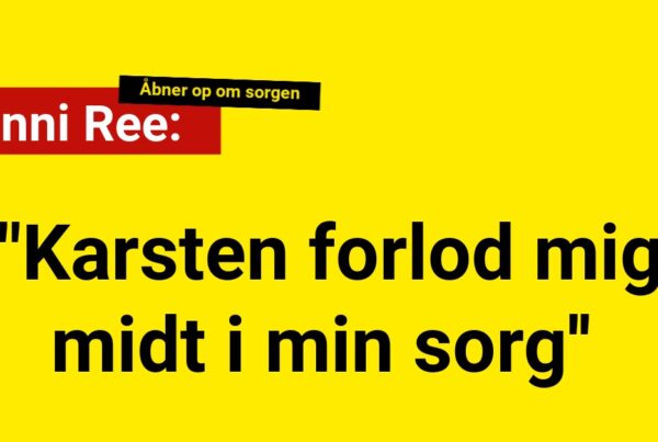Janni Ree åbner op: "Karsten forlod mig midt i min sorg