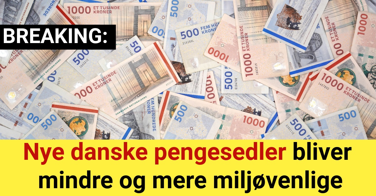 Nye danske pengesedler bliver mindre og mere miljøvenlige