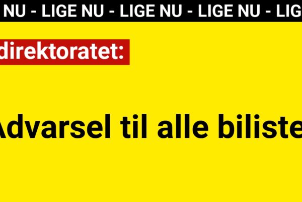 Vejdirektoratet med vigtig advarsel til alle bilister