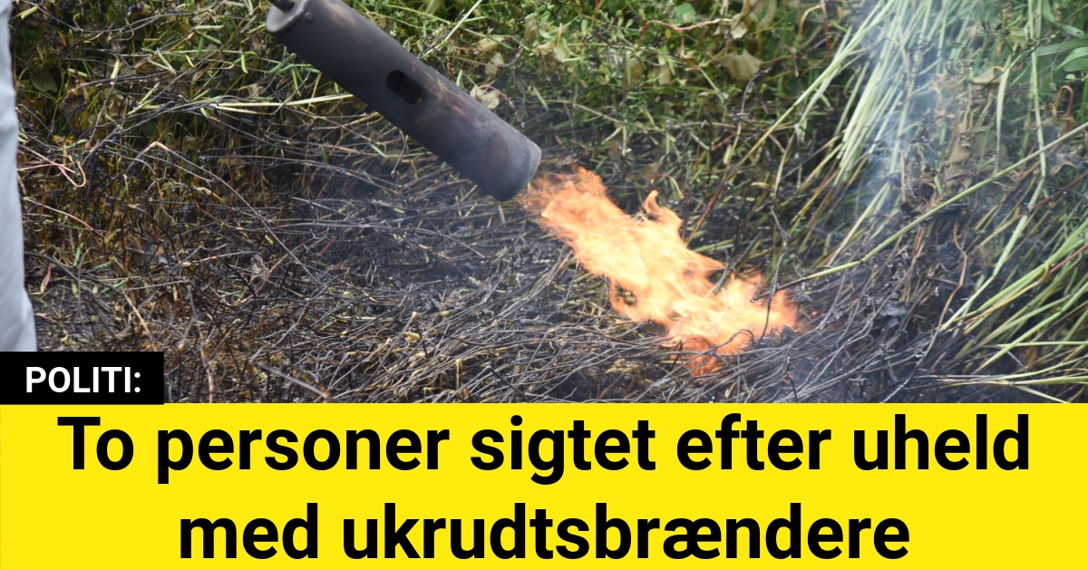 To personer sigtet efter uheld med ukrudtsbrændere