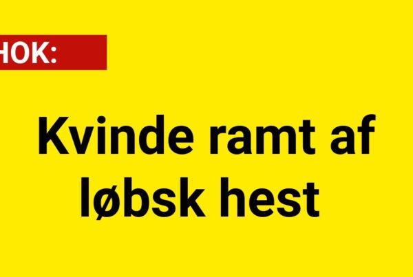 CHOK: Kvinde ramt af løbsk hest