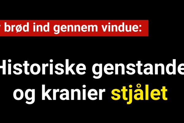 Tyv brød ind gennem vindue: Historiske genstande og kranier stjålet