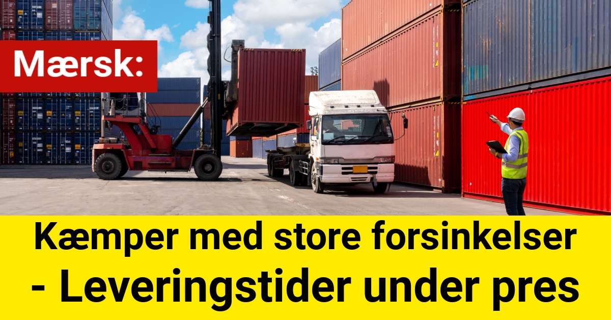 Mærsk kæmper med store forsinkelser: Leveringstider under pres