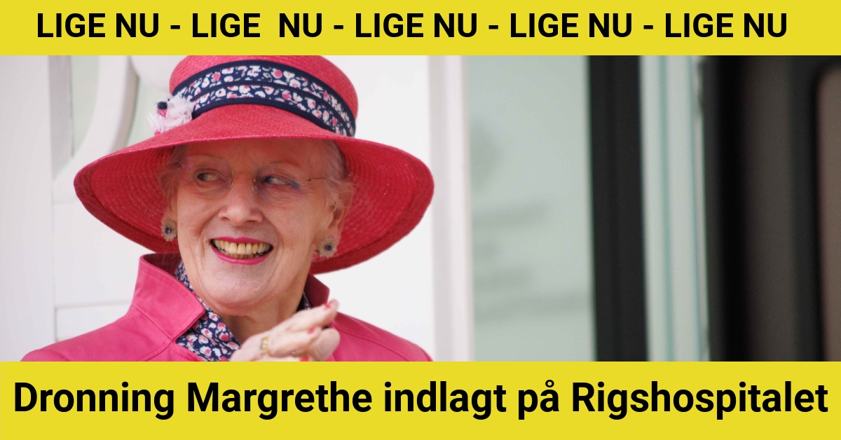 Dronning Margrethe indlagt på Rigshospitalet